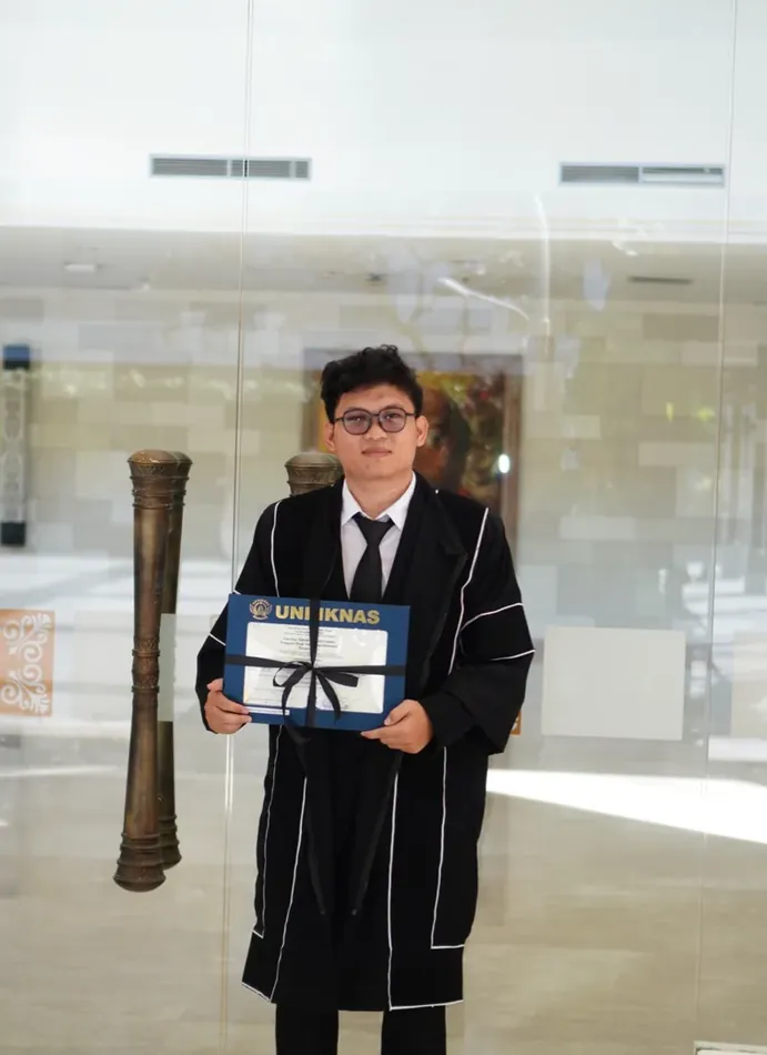 Bagus Maulidan saat kelulusan